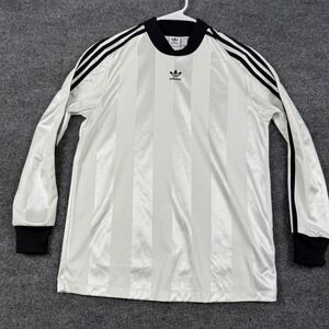 Adidas Originals Long Sleeve Jersey Shadow Stripe Trefoil White Black XS Unisex